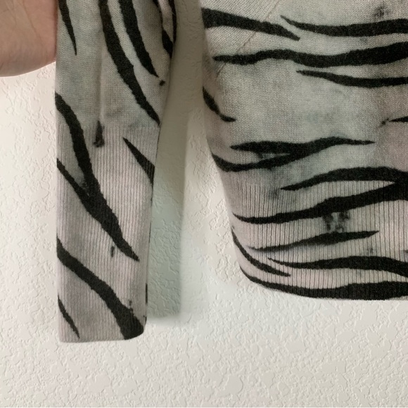 Brochu Walker Womens 100% cashmere tie neck long sleeve sweatshirt XS - Picture 3 of 7